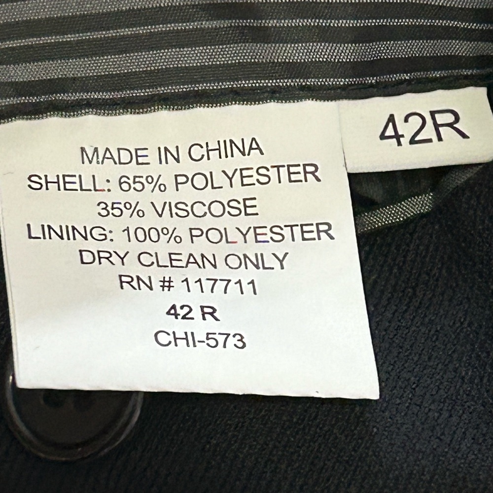 Alan Flusser 42R Poly Viscose Blend 2 Button Sport Coat Blazer - Picture 7 of 12